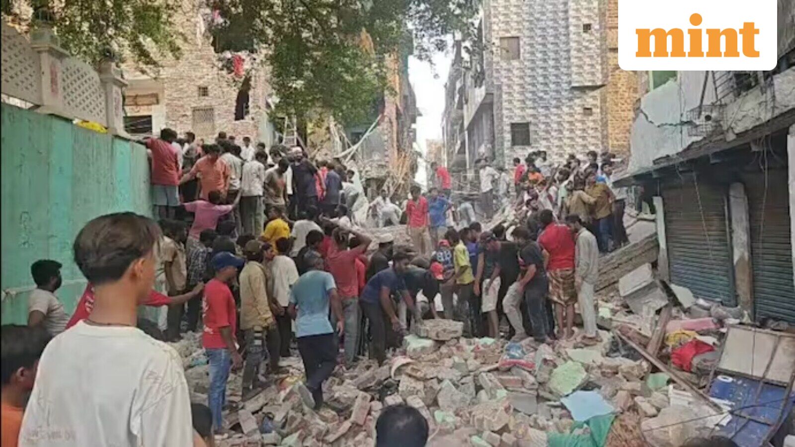 Four-storey building collapses in Delhi's Seemapuri, several feared trapped — Mint India