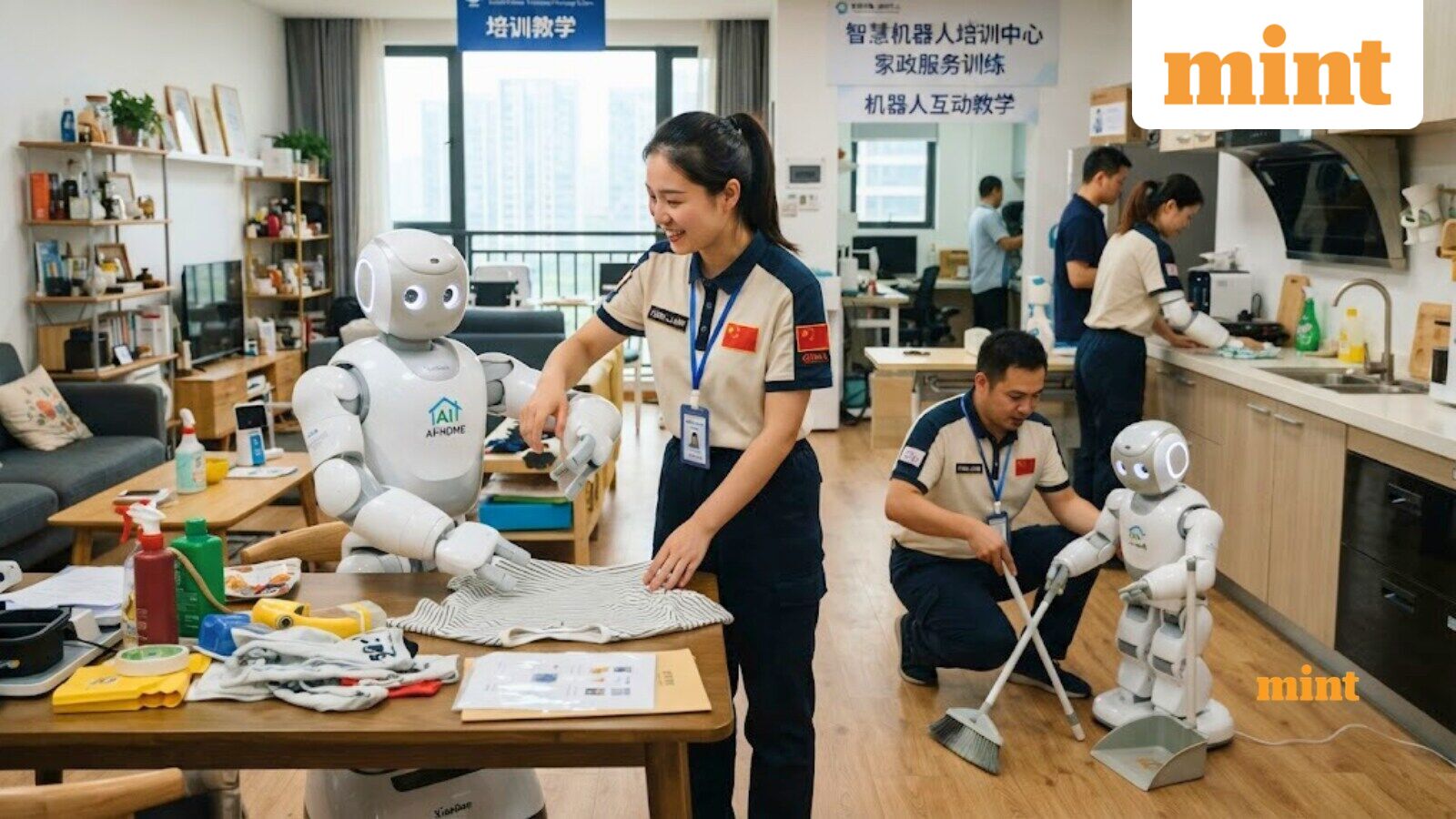 Workers in China are teaching robots everyday chores, earning ₹57,000 monthly by folding clothes, sweeping floors, more — Mint India, Mumbai Technology news