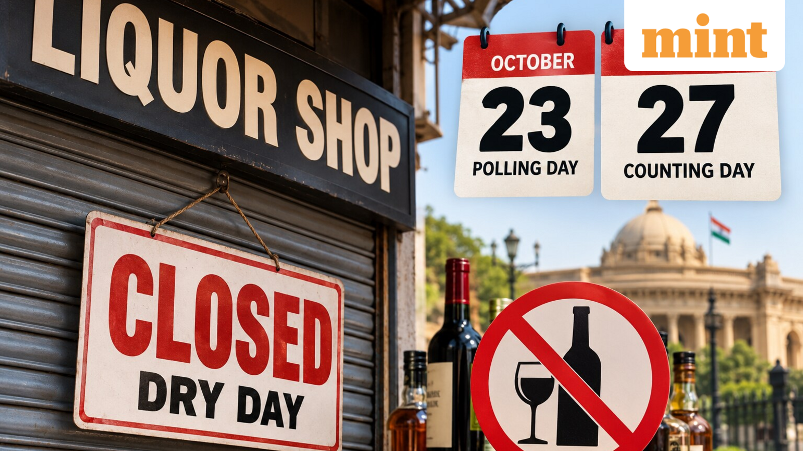 Liquor shops to remain closed in UP for two days on these dates - Here is the reason — Mint India, Mumbai Dining news