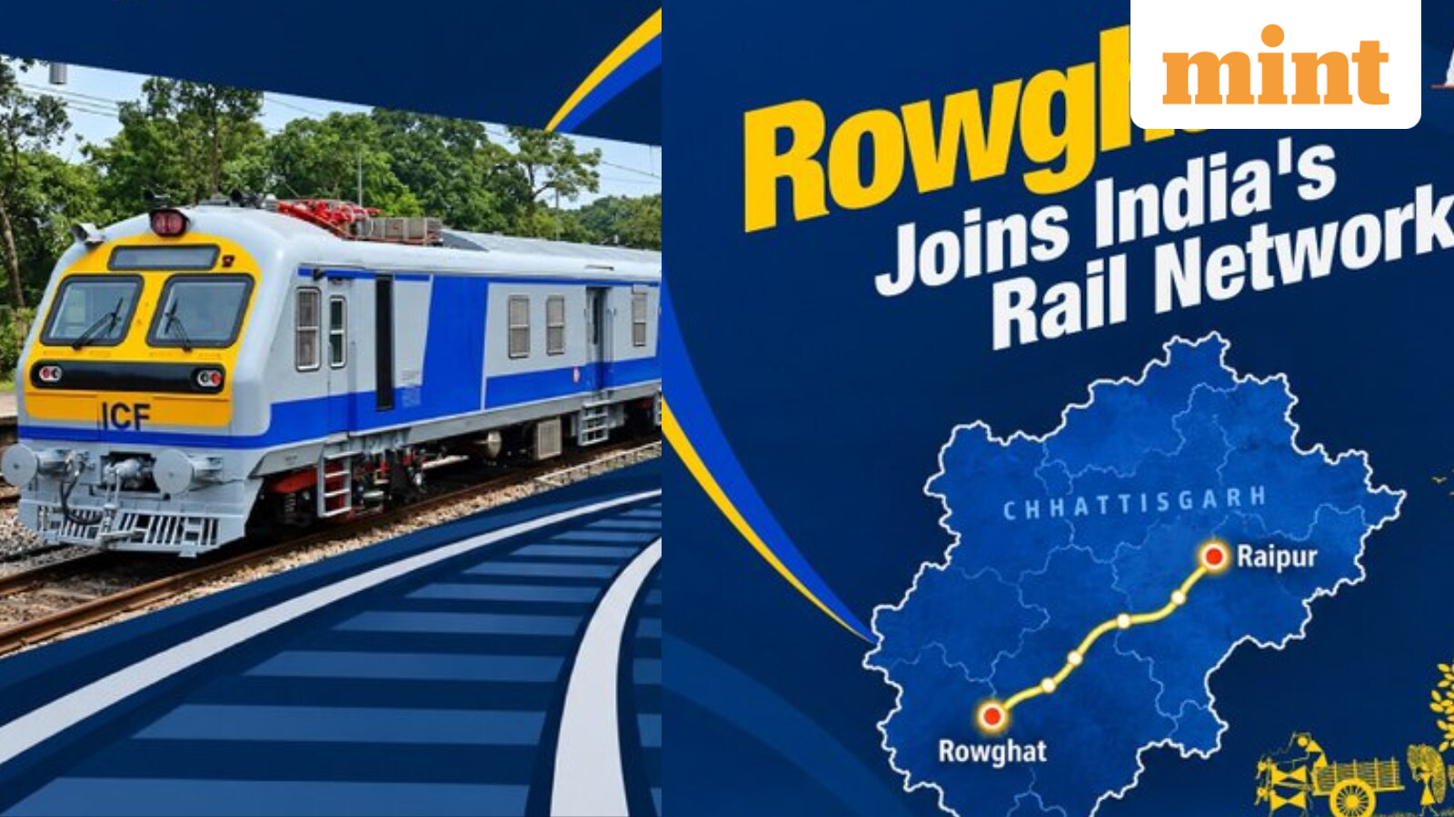 Rowghat gets first train since Independence as Indian Railways completes ₹1,628 crore rail line in Chhattisgarh — Mint India