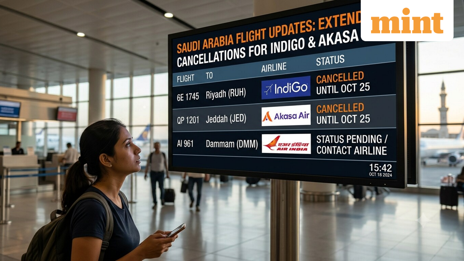 IndiGo and Akasa Air extend Saudi flight suspensions: Check new dates; has Air India followed suit? — Mint India