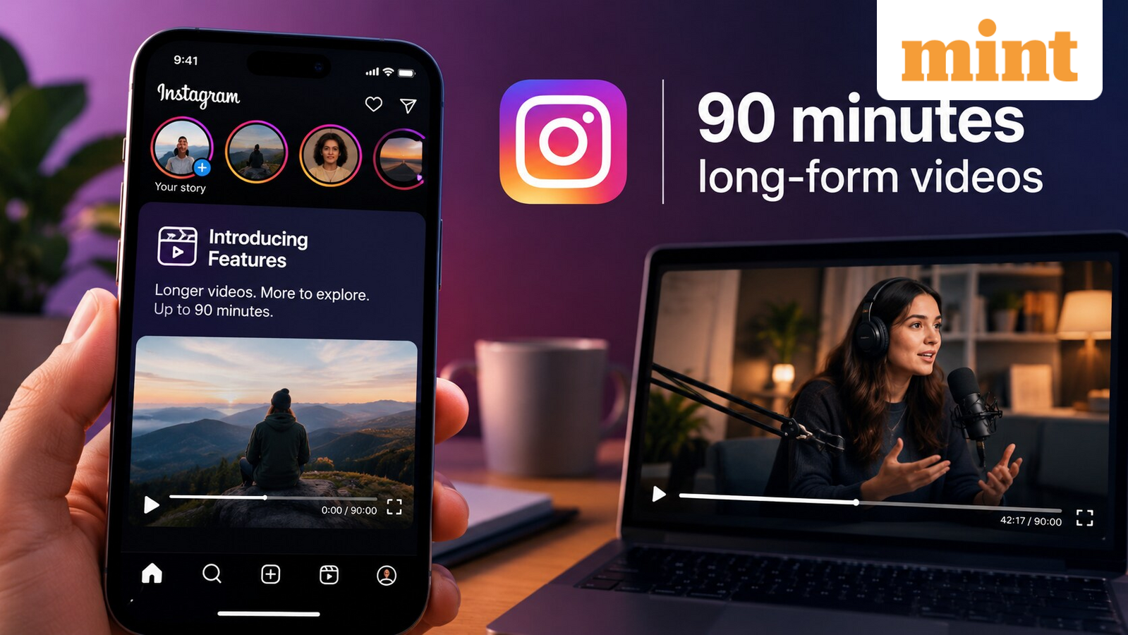 Instagram tests 90-minute videos as it looks to challenge YouTube and retain creators: What is 'Features'? — Mumbai Technology news