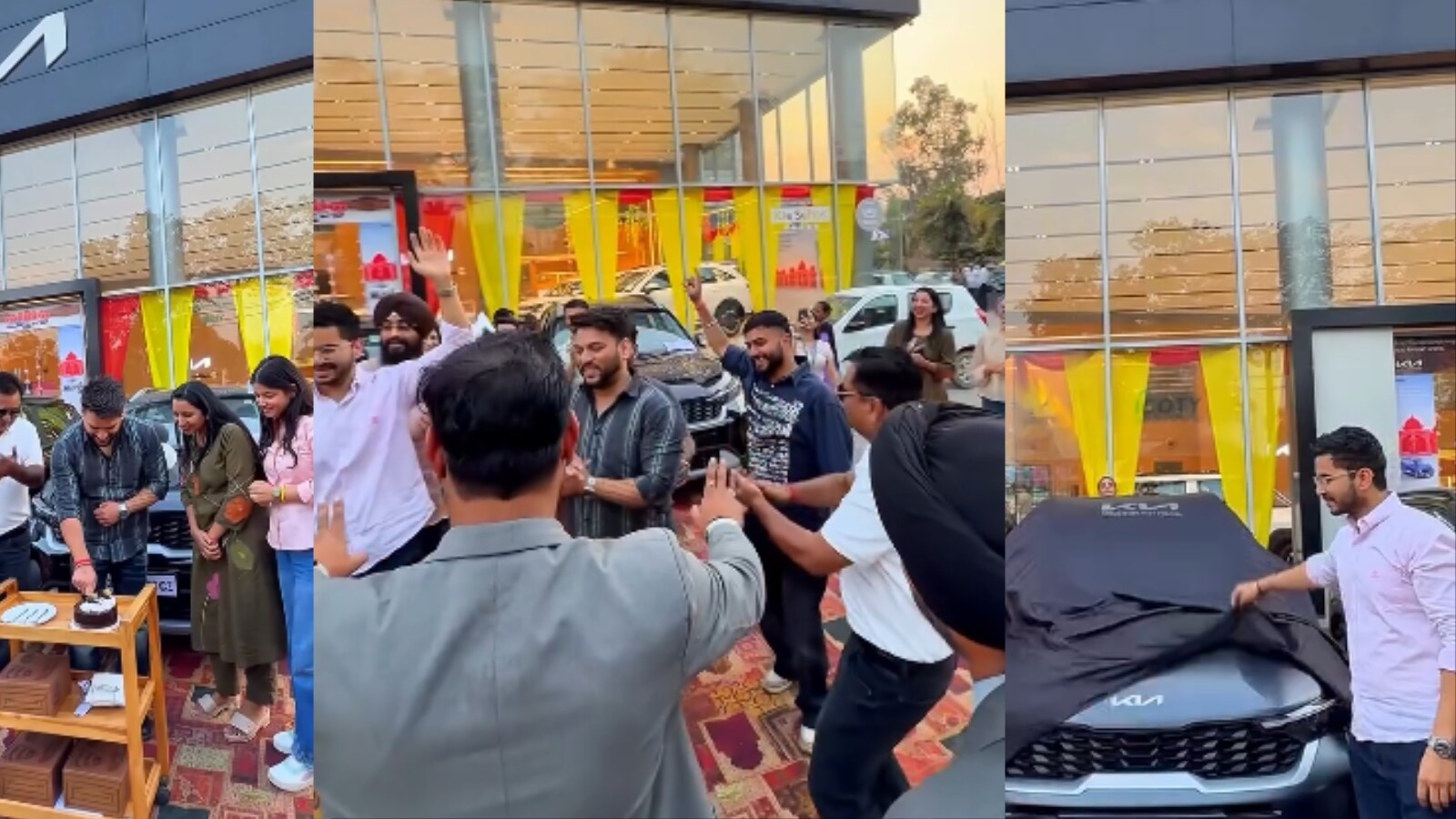 Employees dance, celebrate as Haryana-based company gifts Kia Sonet SUVs to top-performing staff ahead of Diwali | Video — Mumbai Arts news